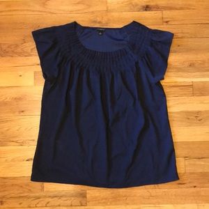 Navy Ann Taylor Blouse